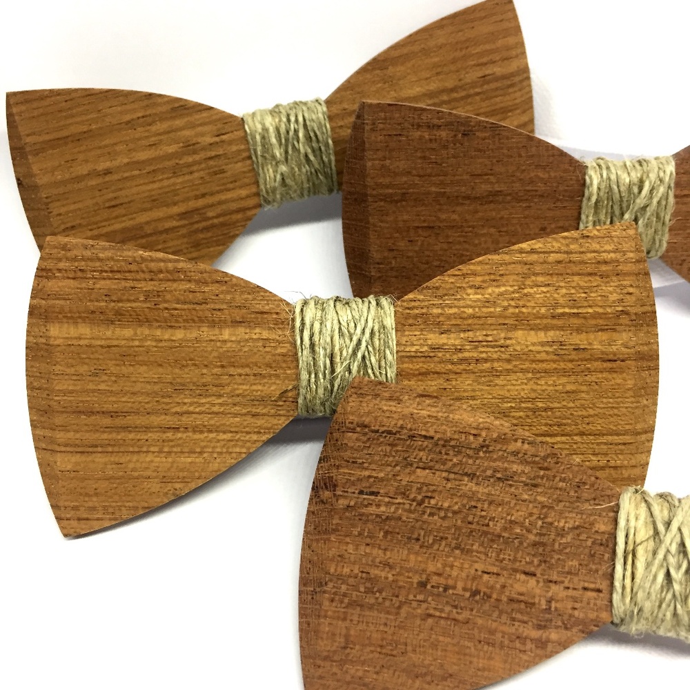 New Wooden Bow tie SunRise (Jatoba Juta)
